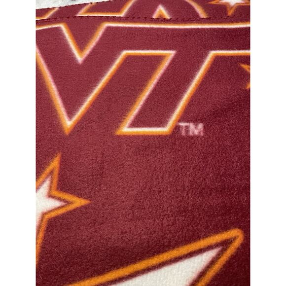 Virginia Tech Hokies VT Mickey Mouse Fleece Throw Lap Blanket Collaboration - Picture 3 of 9